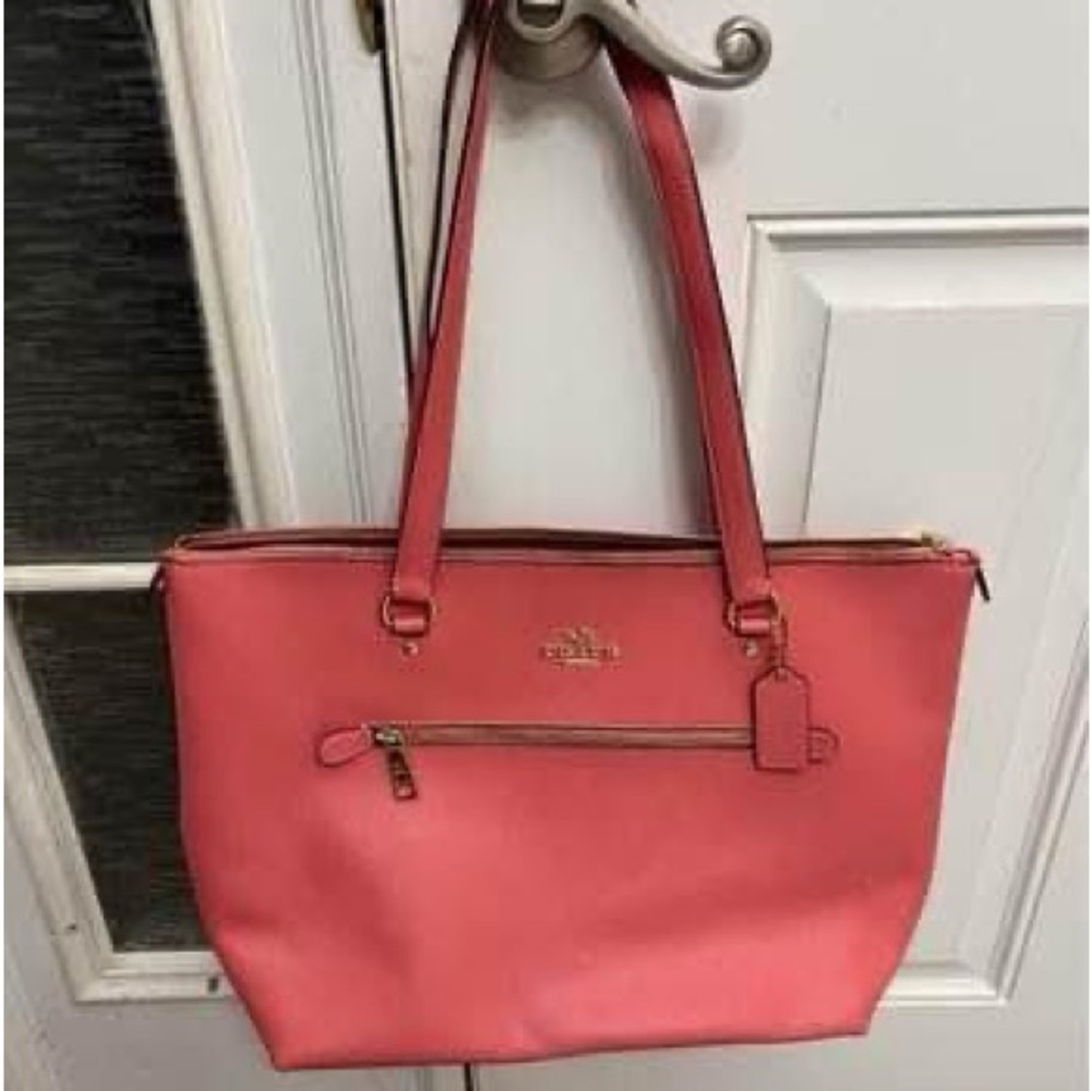 Coach Handbag New With Tags Bright Coral